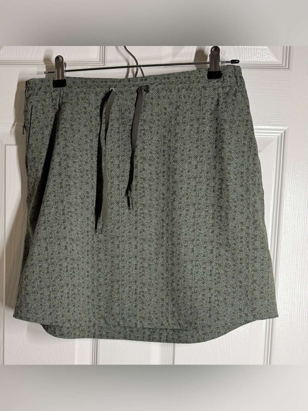 REI Olive Green A-Line Drawstring Skirt